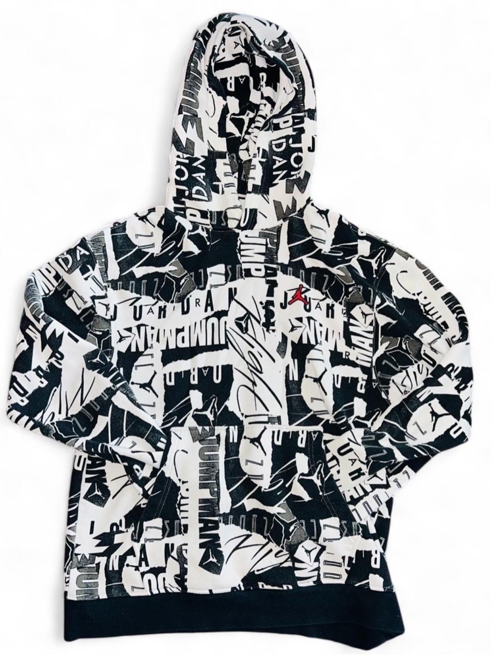 🖤Jordan Graffiti Black & White Jumpman Hoodie